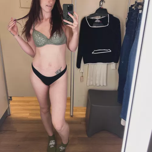 Long legs and pale Irish skin