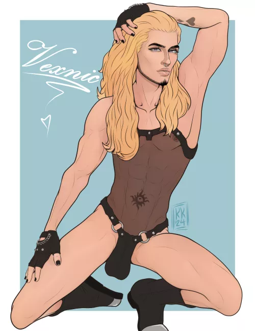OC: Vexnic Pinup (Artist: KeenKareemArt)