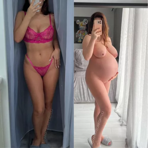 Pregnancy changed my body so much... which one u like more?