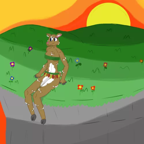 Relaxing in nature [Q] *art by me*