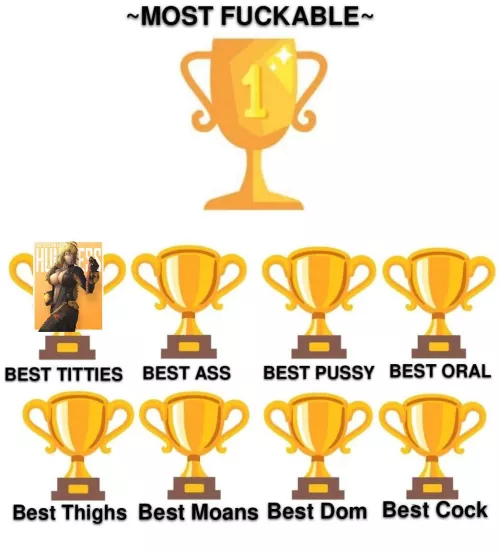 Too no one's surprise Yang won best tits. Comment down below for who has the best ass next
