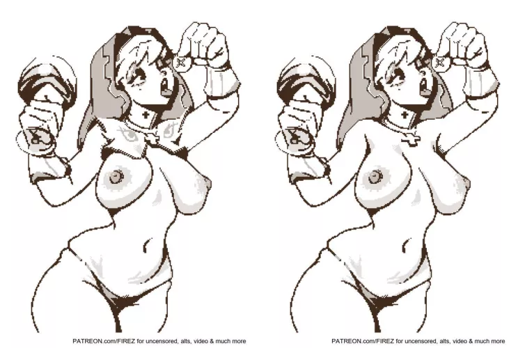 Weird nun sketch by me. More in the replies