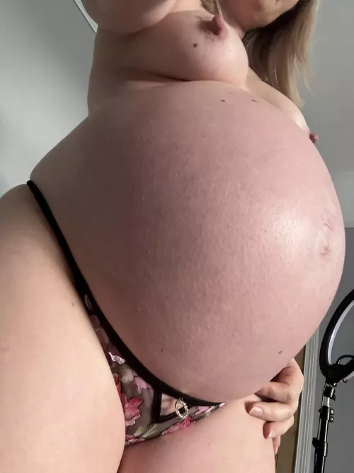 Would it be ok if you rubbed your cock on my belly 