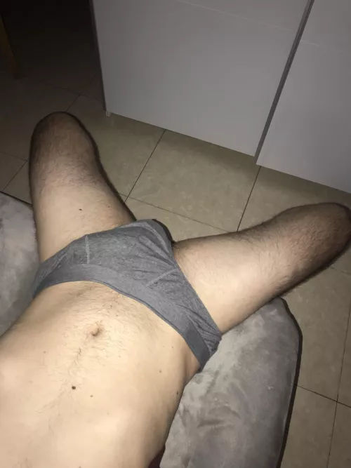 You come in your bedroom and see your bra cummed on, and on bed you see me like this. Your next step?