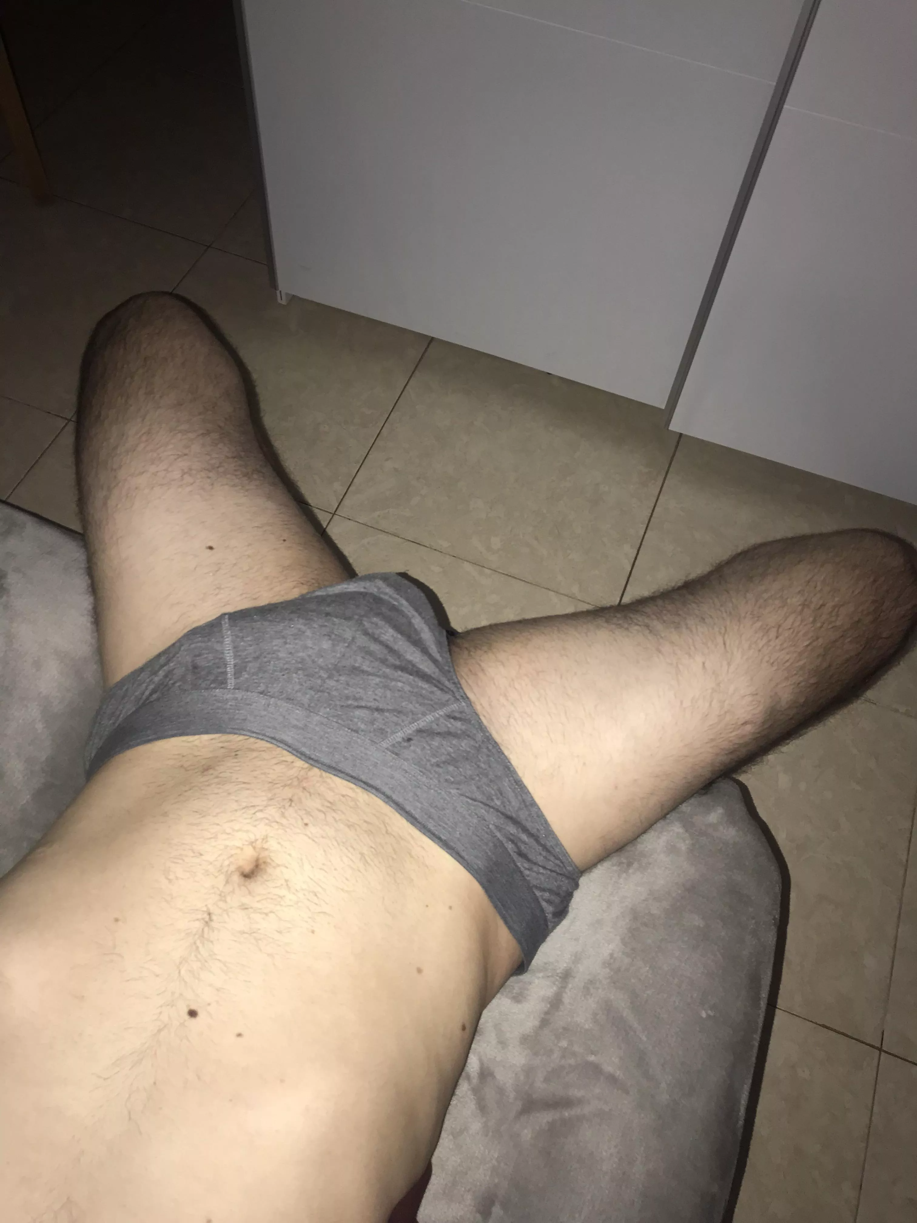 You come in your bedroom and see your bra cummed on, and on bed you see me like this. Your next step?