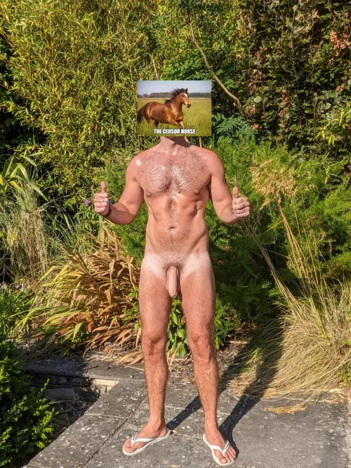 [35] Pardon the censor horse but these tan-lines were too good not to show off...