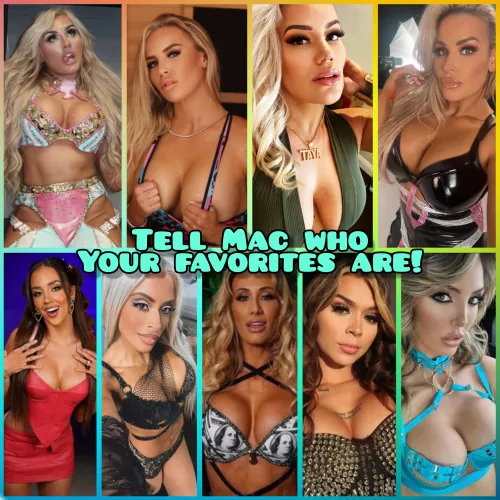 Any wrestling fans? Love how many of the females embrace the Bimbos look!