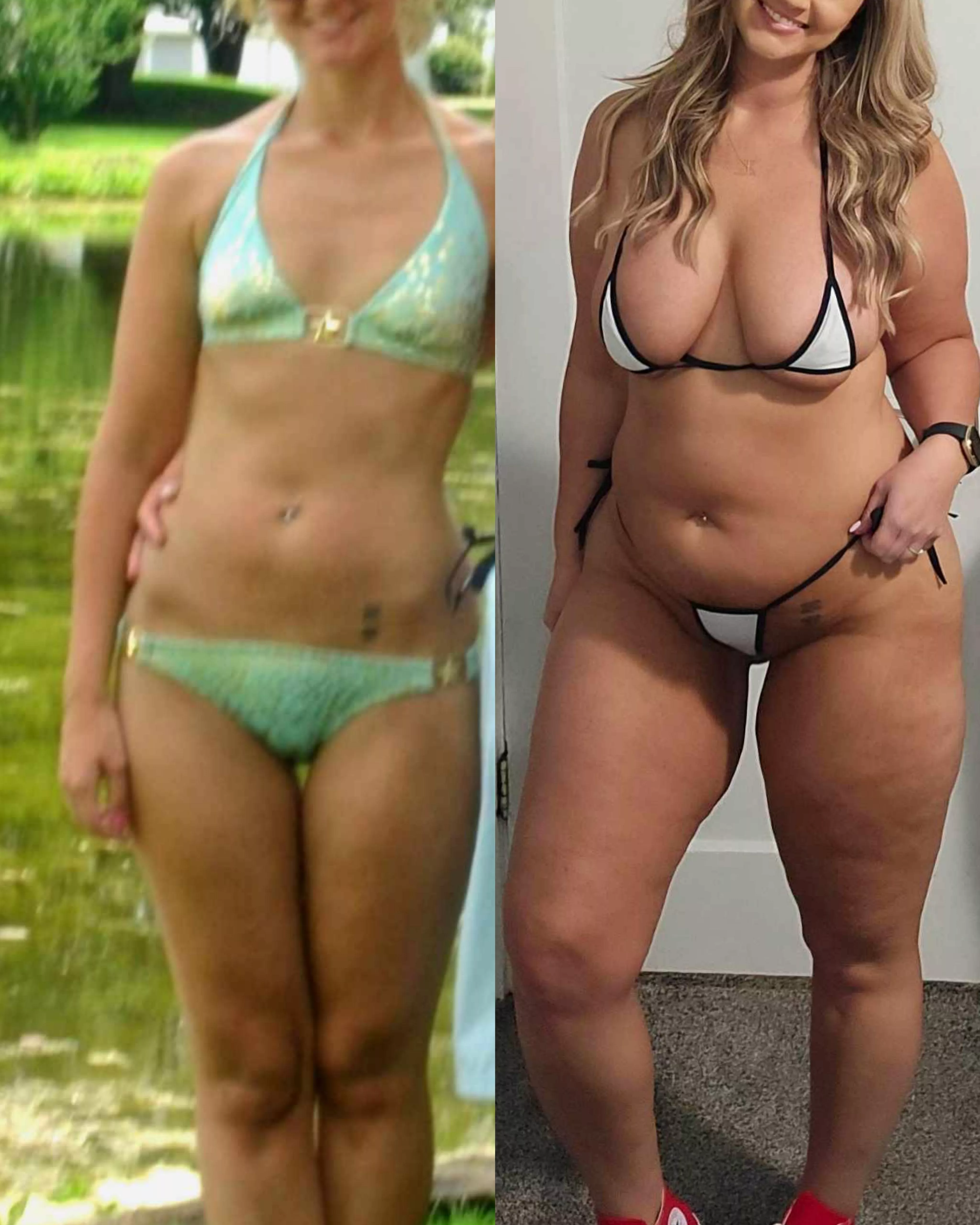 Bikini bod 22 to chubby mom bod 40