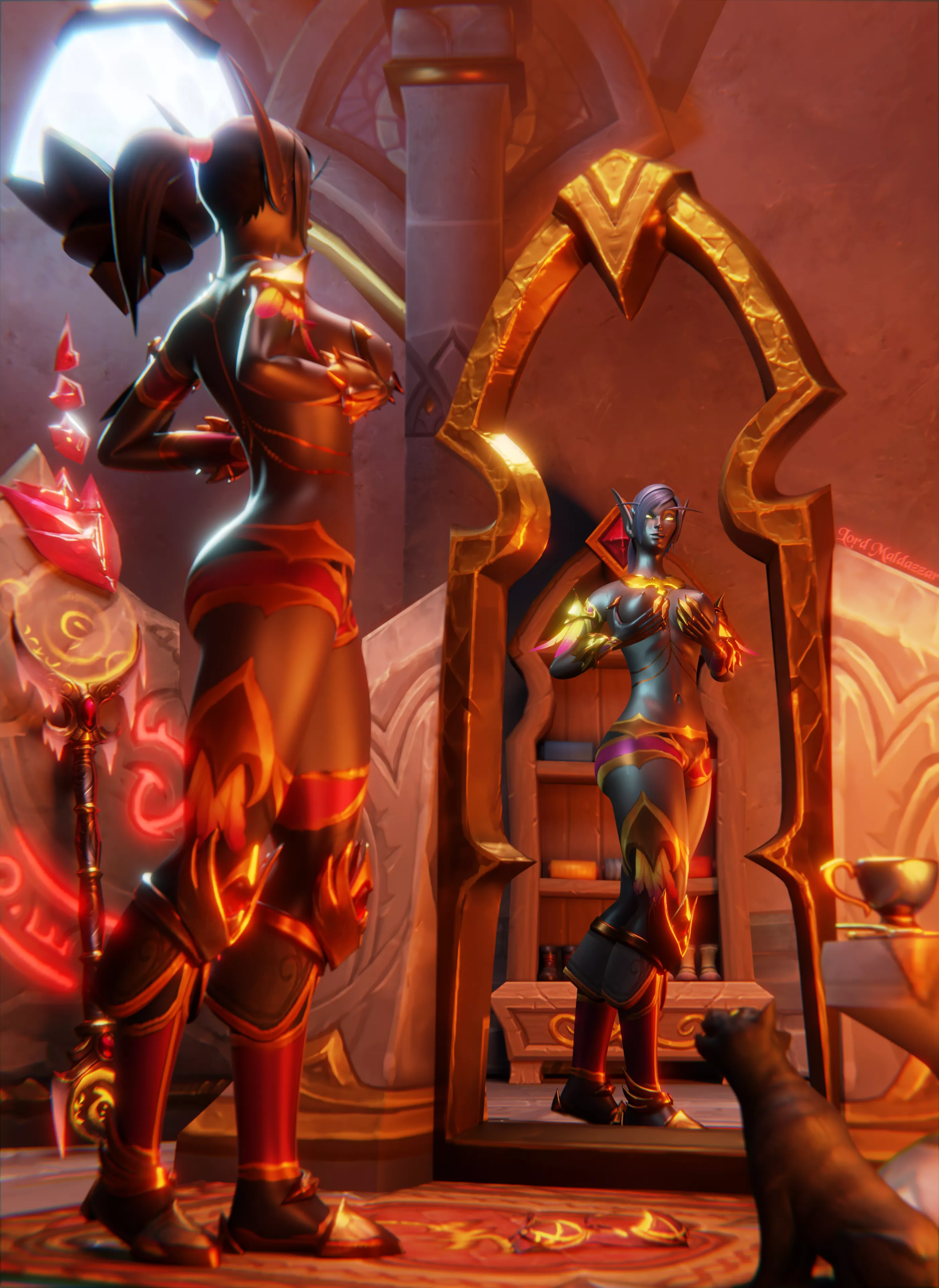 Blood Elf mirror view