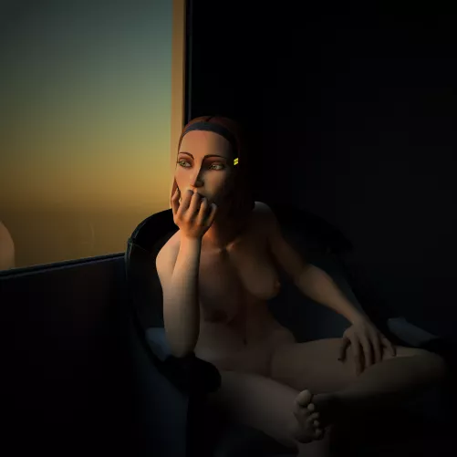 Bo Katan watching a sunrise. (me)