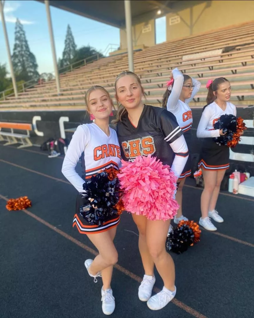 Community college cheerleaders