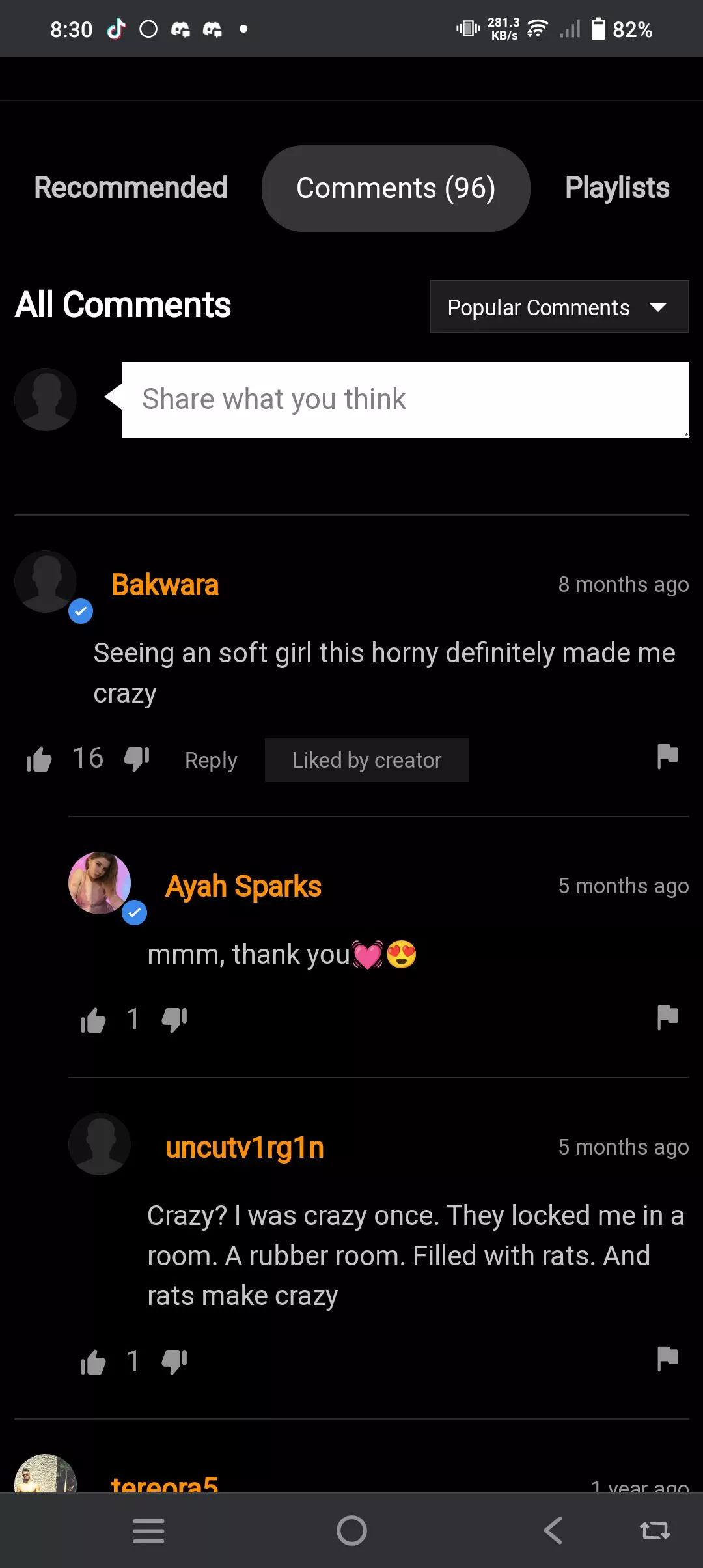 Crazy? I was crazy once. They locked me in a room. A rubber room. Filled with rats. And rats make (me) crazy