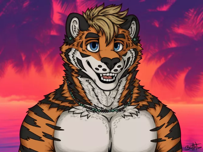 Cute tiger boy :3 (art by me)