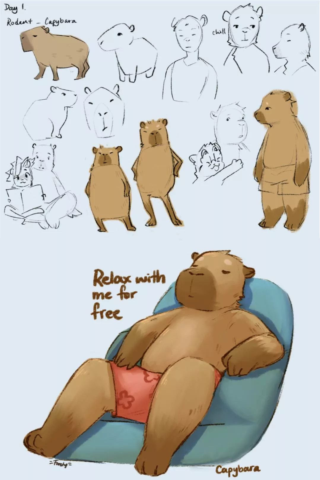 Day one of drawing uncommon species! Suggestions welcome