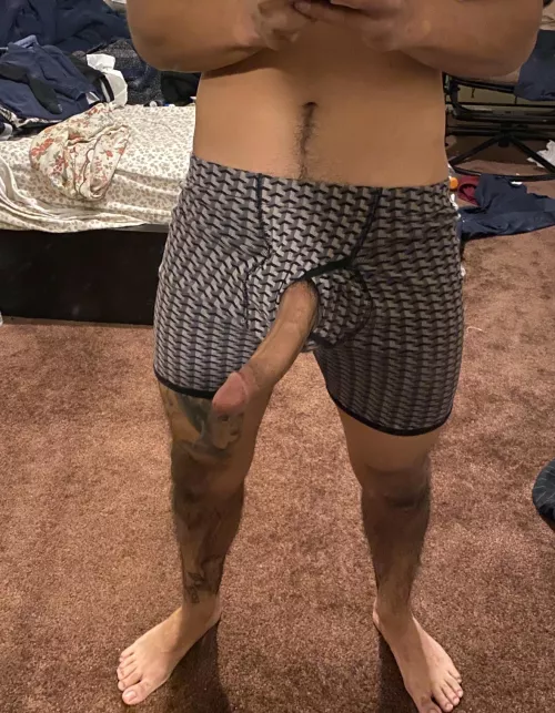 Describe my cock in 3 words..