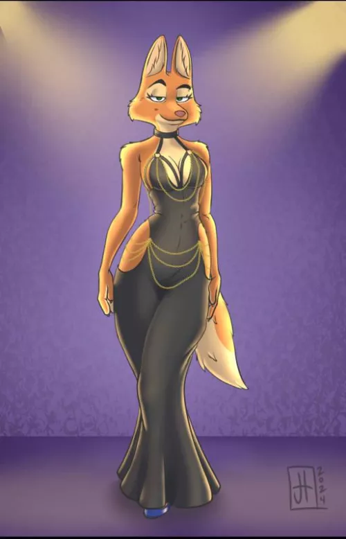 Diane Foxington art piece by the super talented JonnyDoodles. I'll leave his links in the comments for everyone to check him out! 