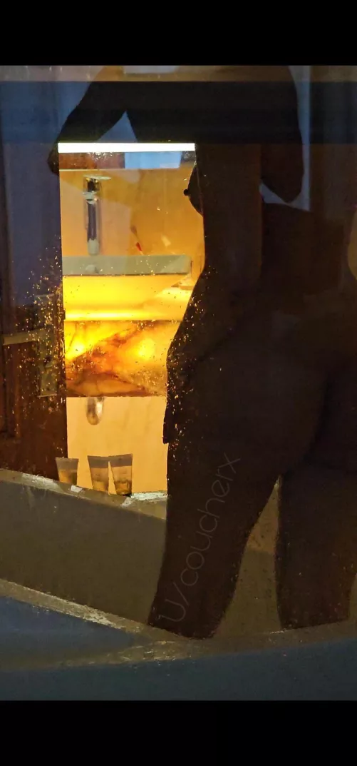 Forgot to close the bathroom blinds