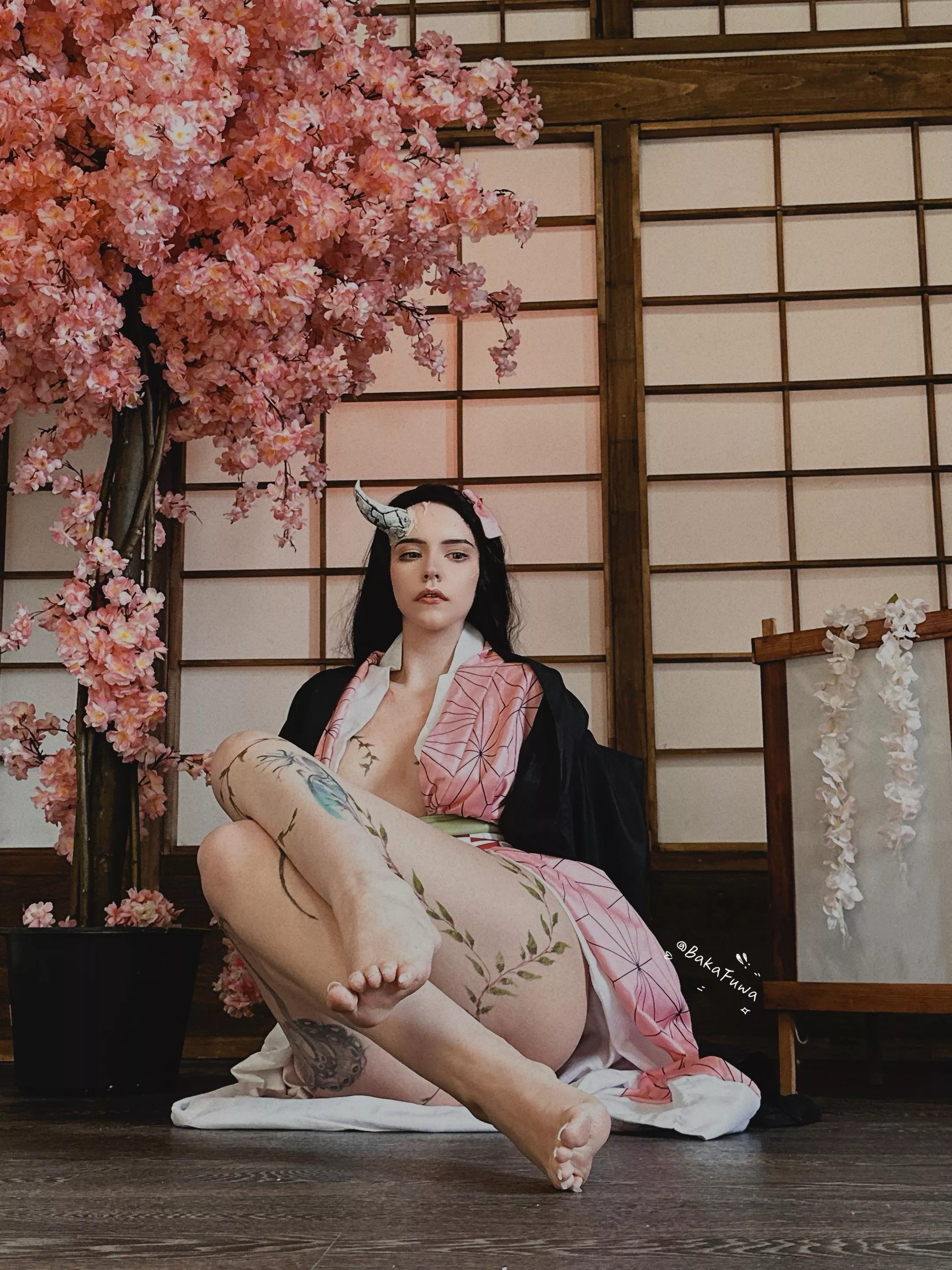 Hazuko Komado [Kimetsu no Yaiba] cosplay by (BakaFuwa)