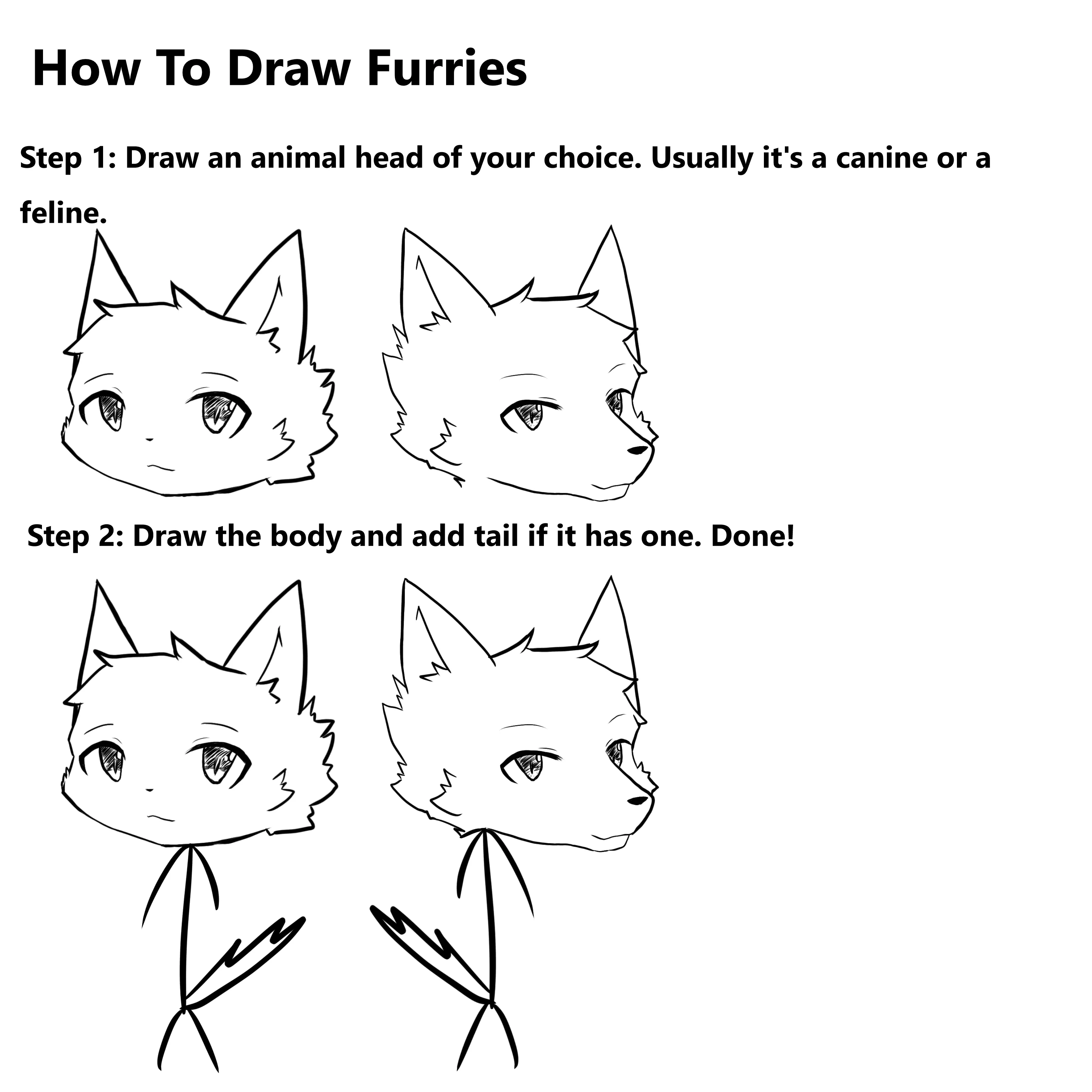How to draw furries 101