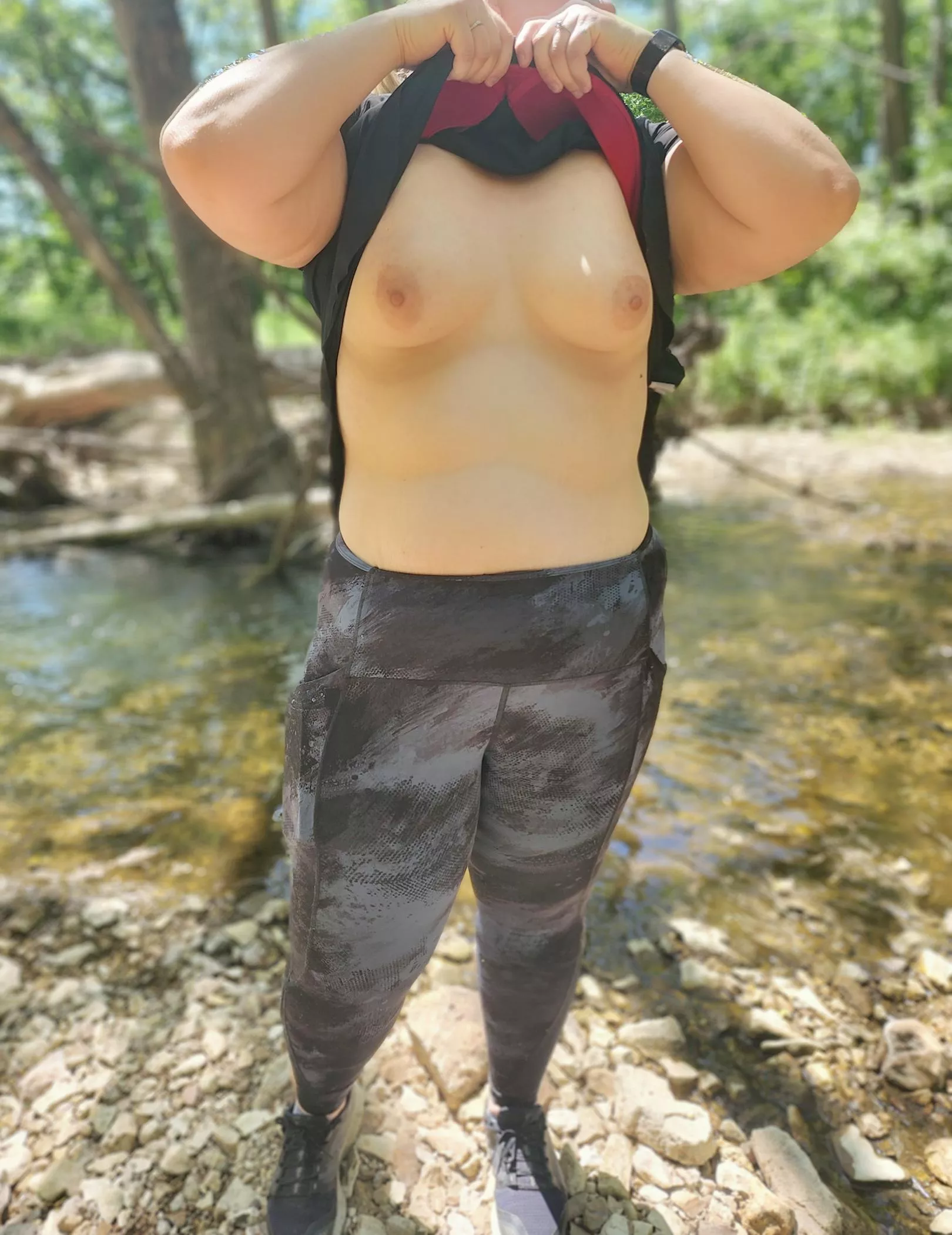 I can't keep my titties to myself when we go hiking 