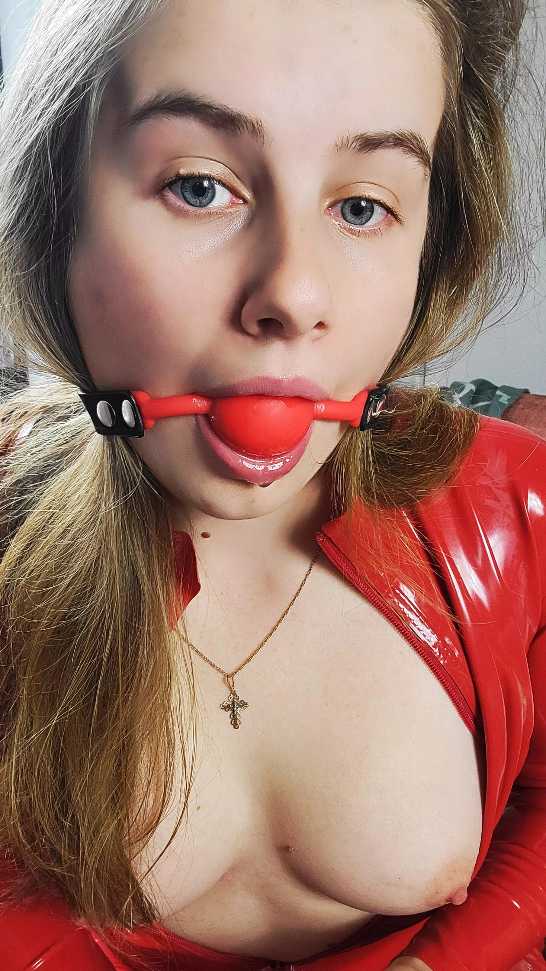 I love matching my latex to my gag