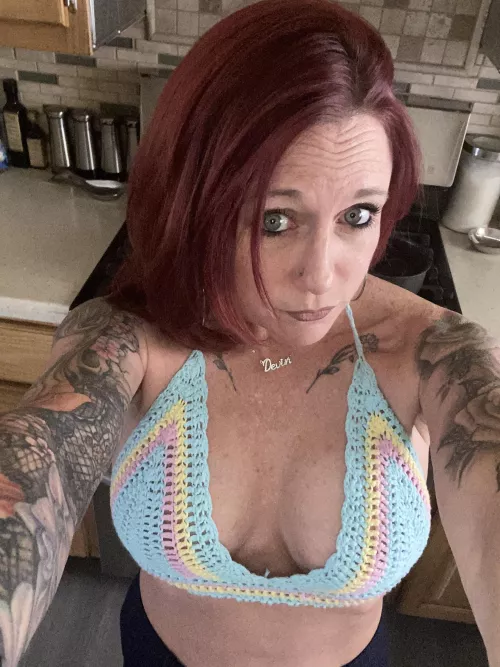 I prefer to be braless unless you want me to put one on