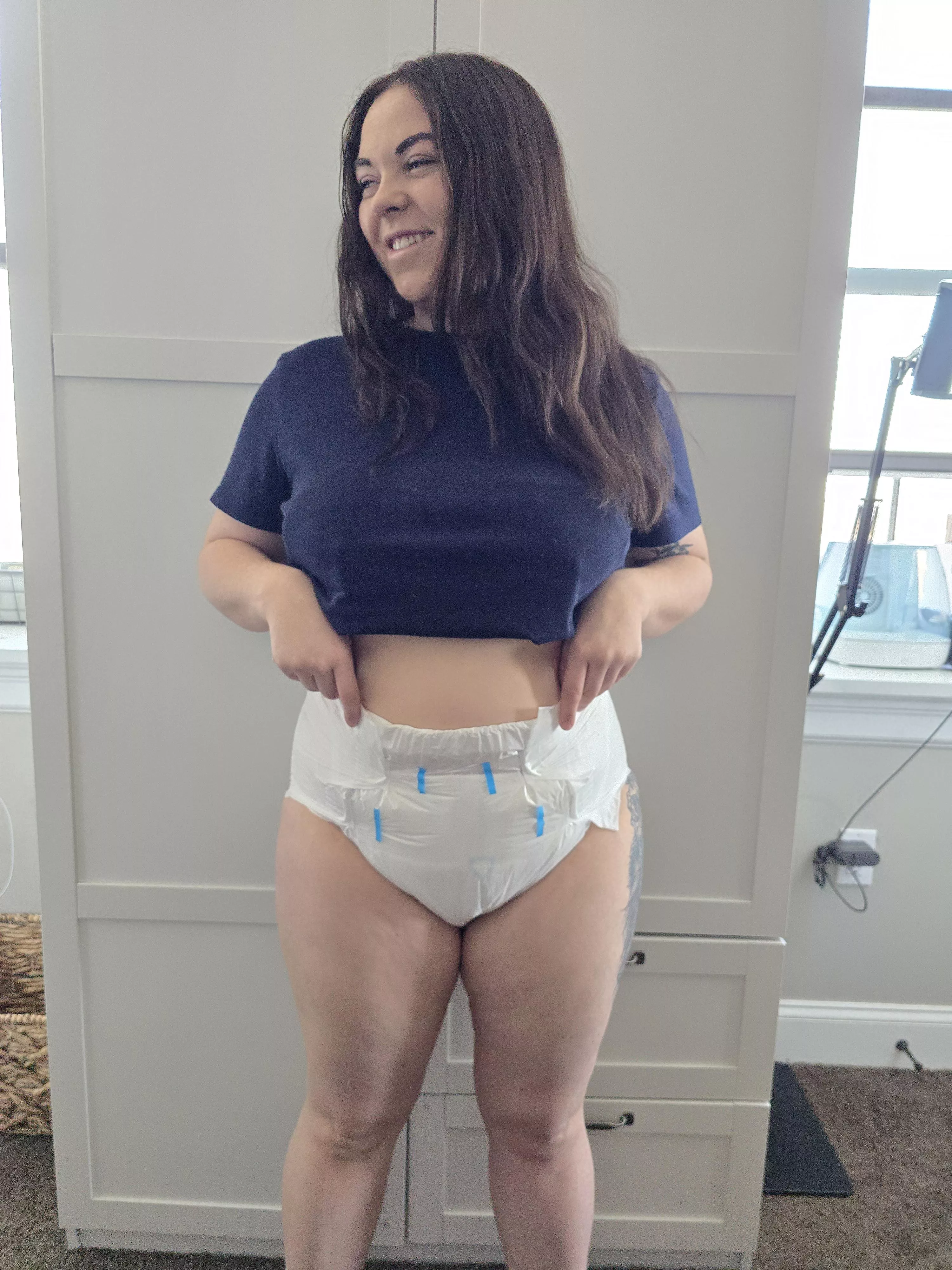 If only I could wear Daddy's t-shirt to work too 🥰