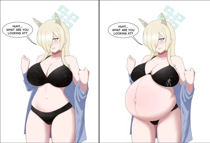 Kanna doesn't know why Sensei is looking at her (@Lernana_6)