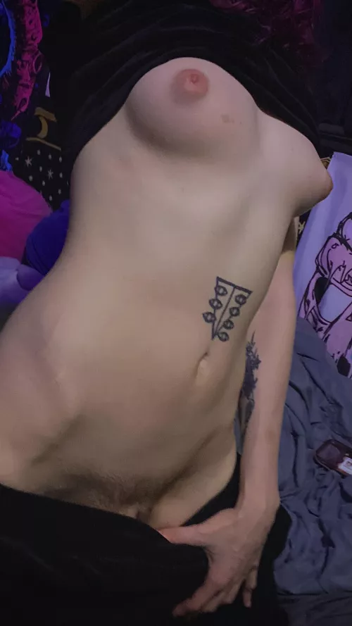 kiss my stomach after you suck my tits.