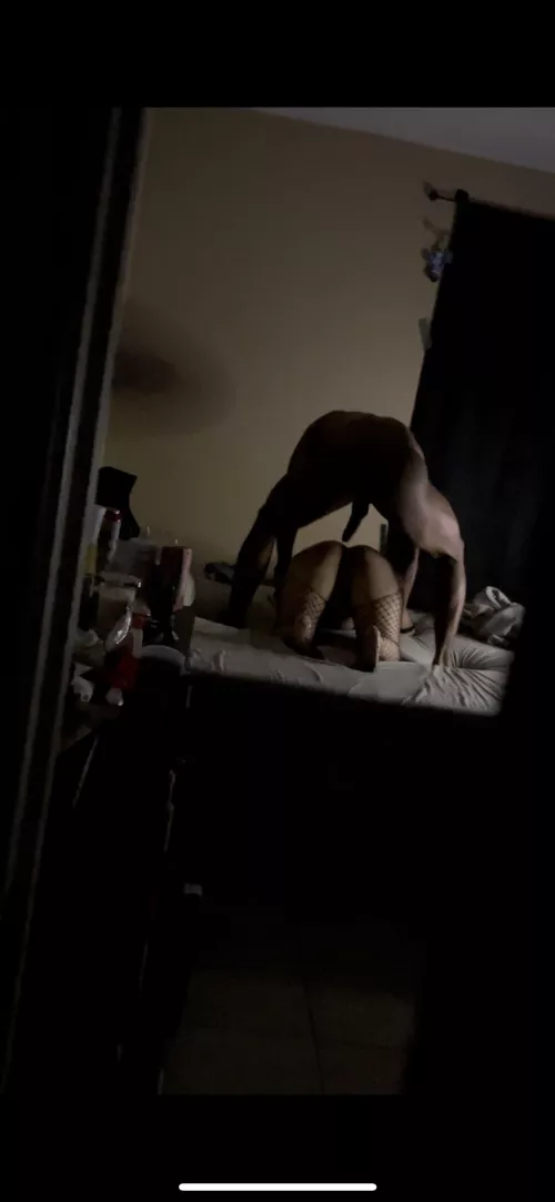 My bfs pov waiting for his sloppy second once my bbc bull is done with me