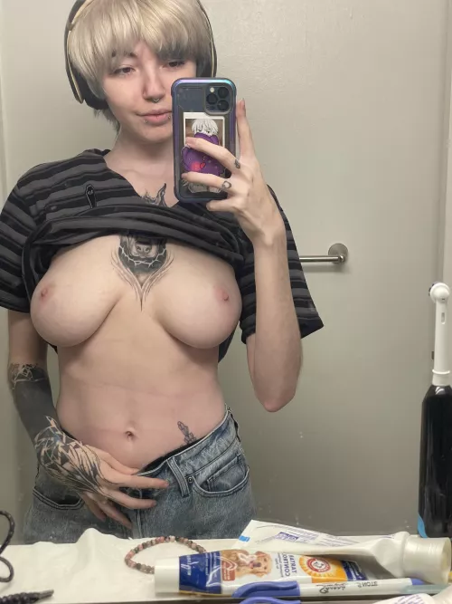 My big goth tits might have some room for you to join in too