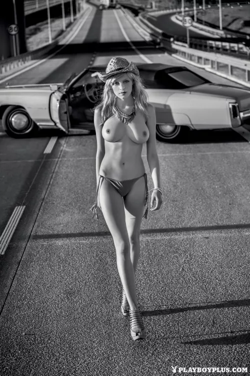 Olga Neidzielska in Playboy Poland