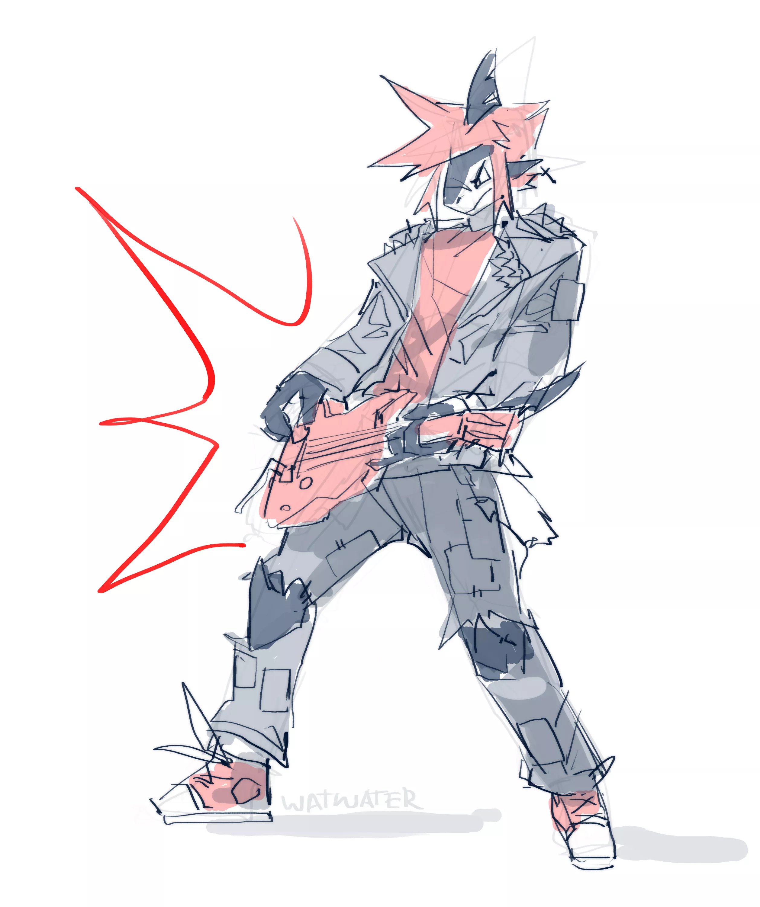 punk shork (art by me)