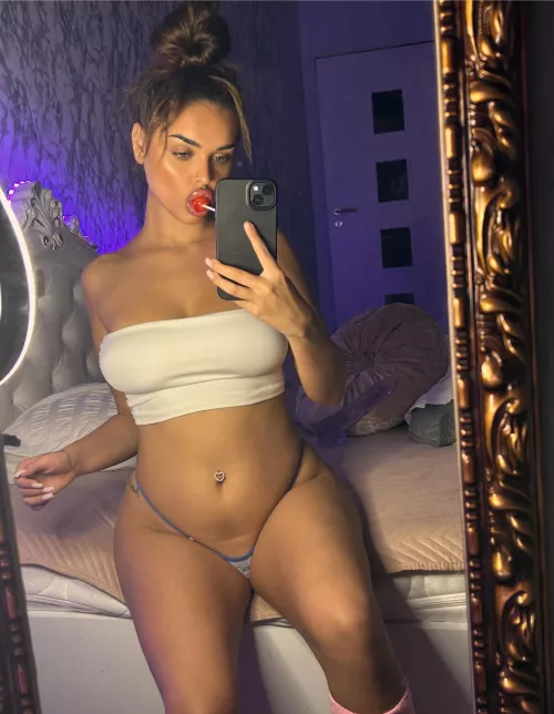 Put your hands on my thighs and then gently slide them down between my legs