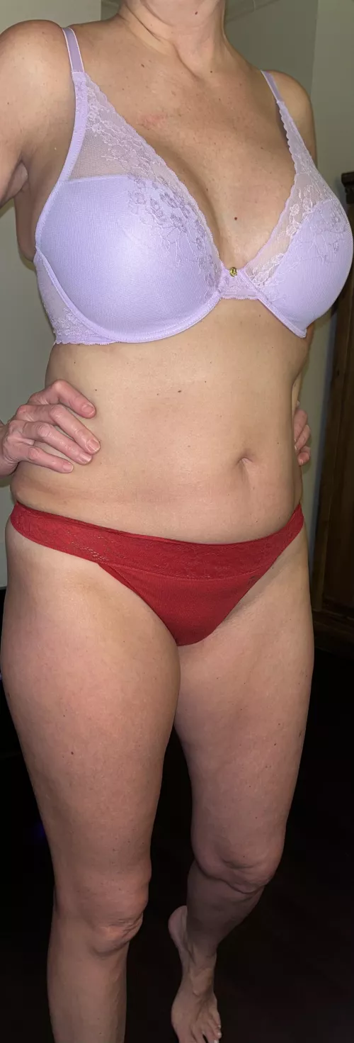 Red panties always put me in the mood.