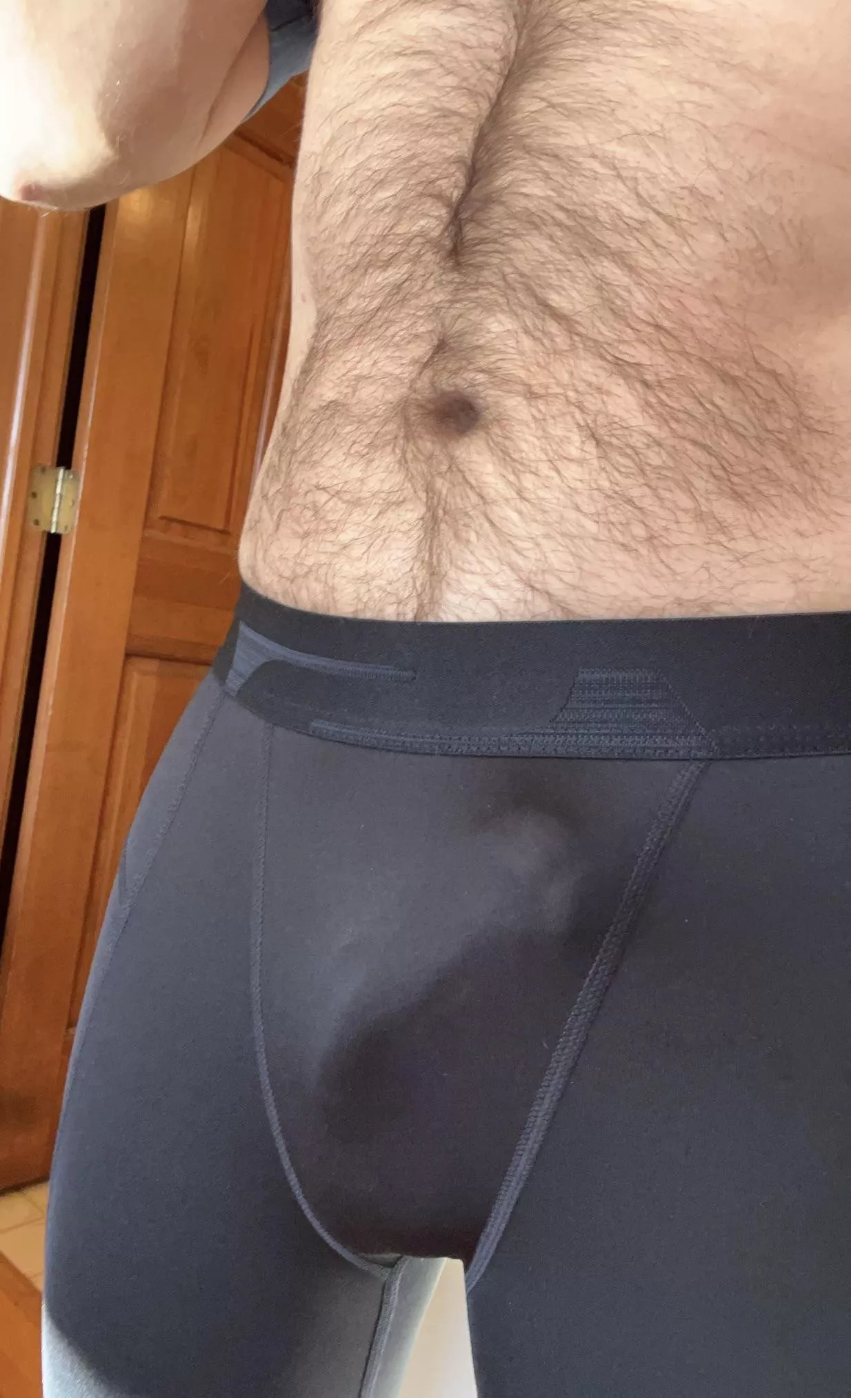 Running tights are a little revealing