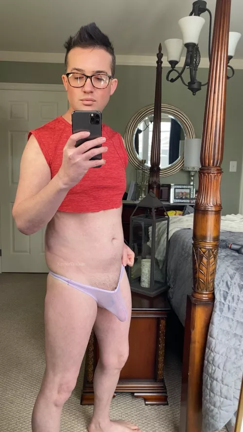 Wasn’t sure about the color of this thong. What do you think?