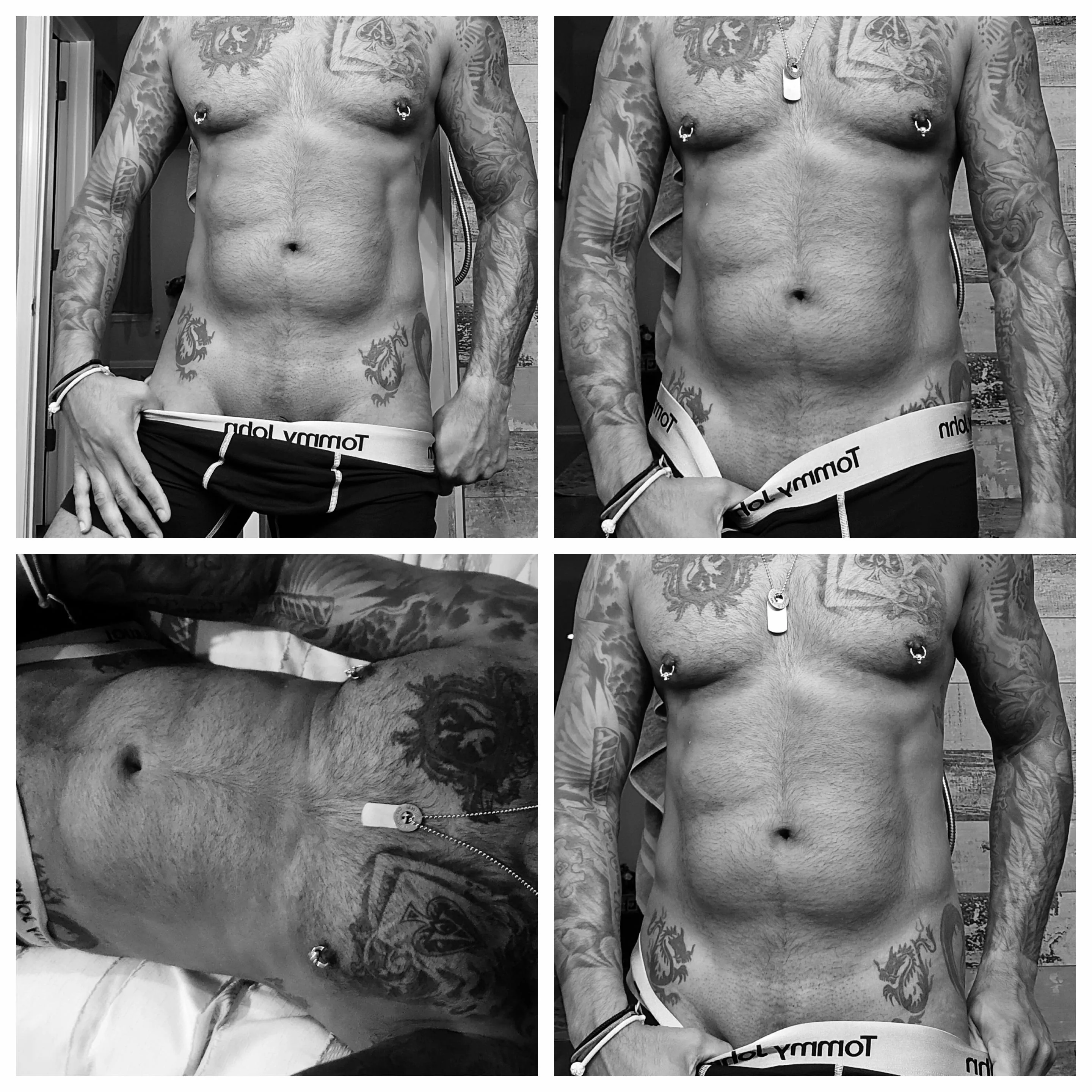 What make me hot if anything ..the tats or the boxer briefs..lmk what you think[42]