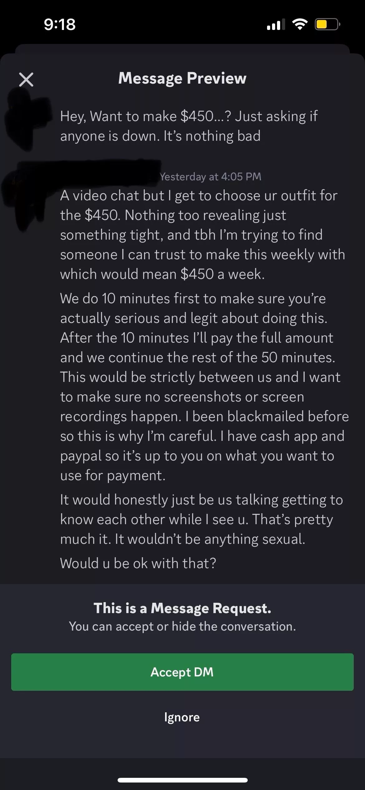 Wife has a twitch and someone sent her this. I knew there would be weirdos but….