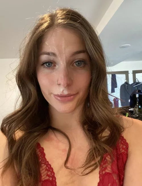 Would you suspect what a cumslut I am if you saw me without it all over my face