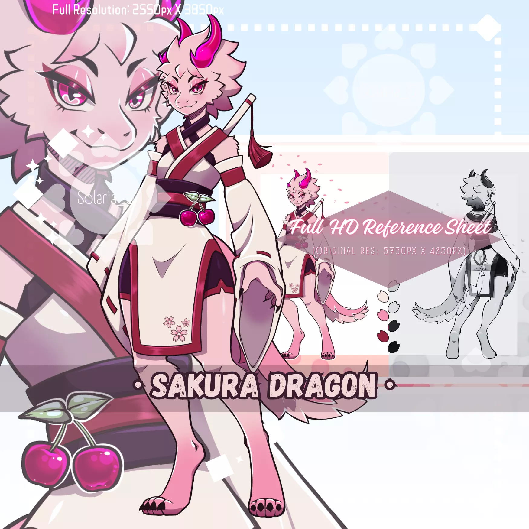 [ADOPT] Sakura Dragon! - Info in comments! (Art by Solaria_5, me)