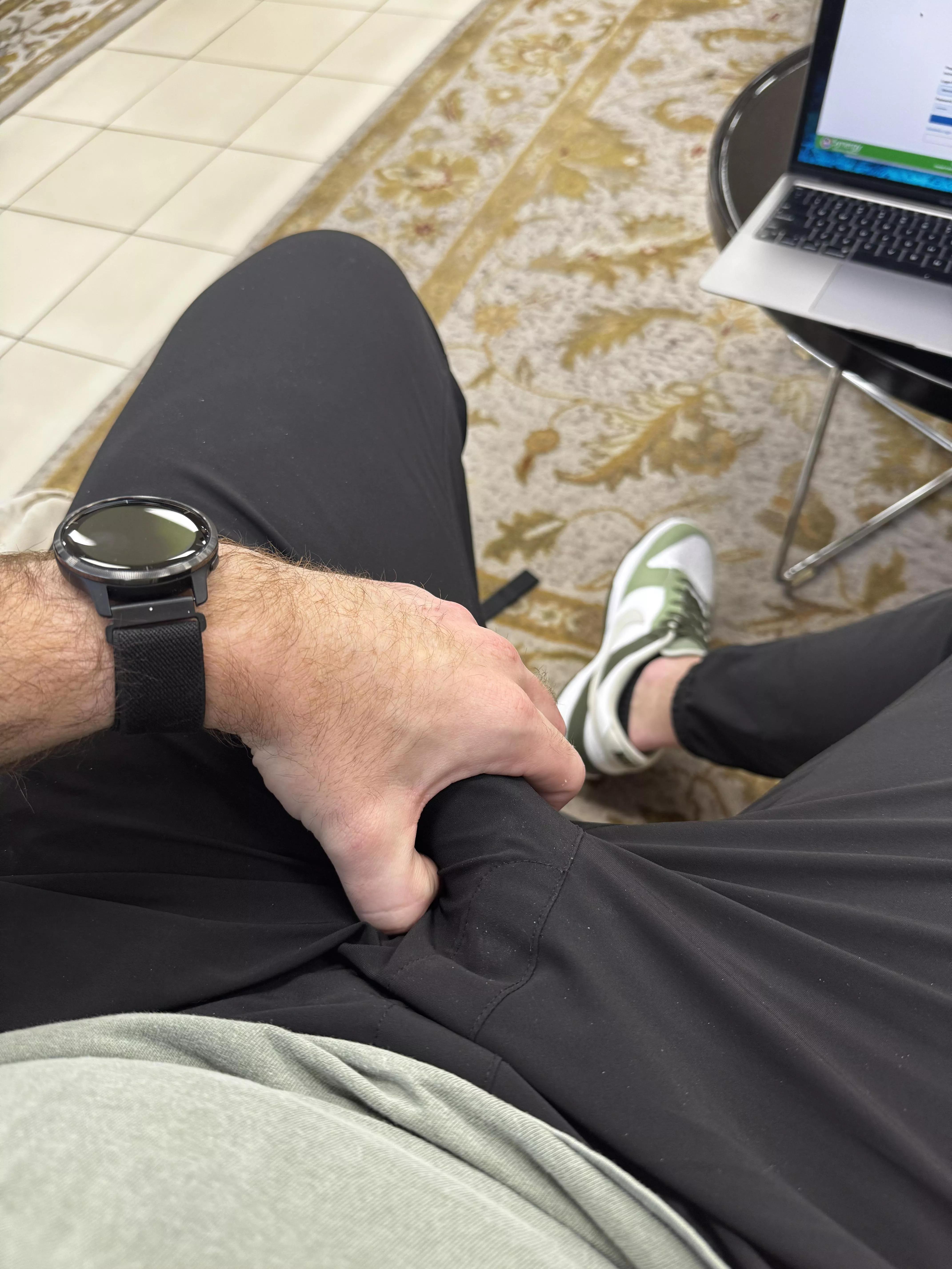 At the car dealership