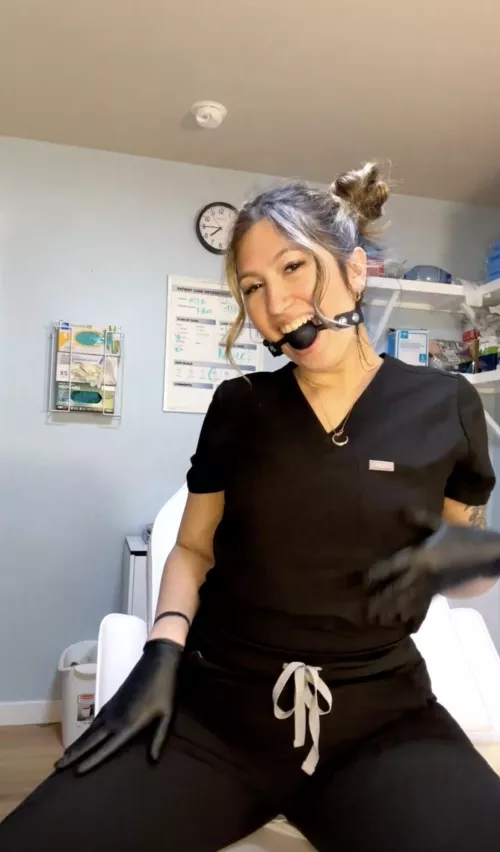 Can you gag me in the exam chair?