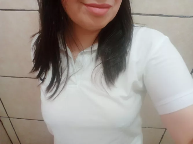 Considering going braless on this polo to work today - Yay or nay? 