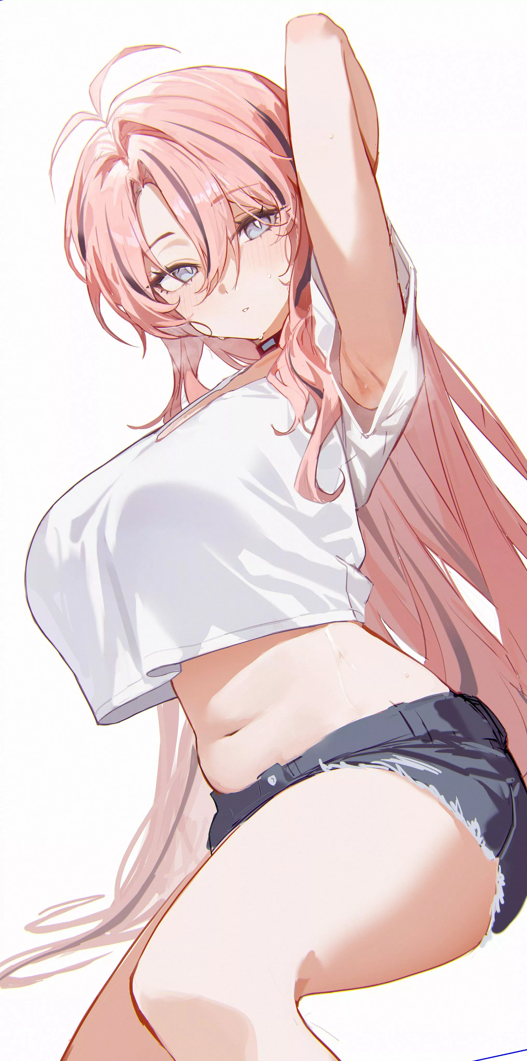 Cropped Shirt & Denim 