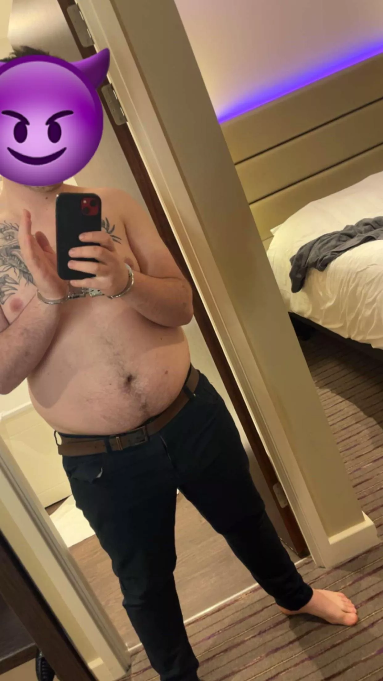 Cuffed as I should be