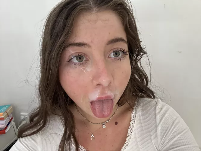 Cum looks hot on me