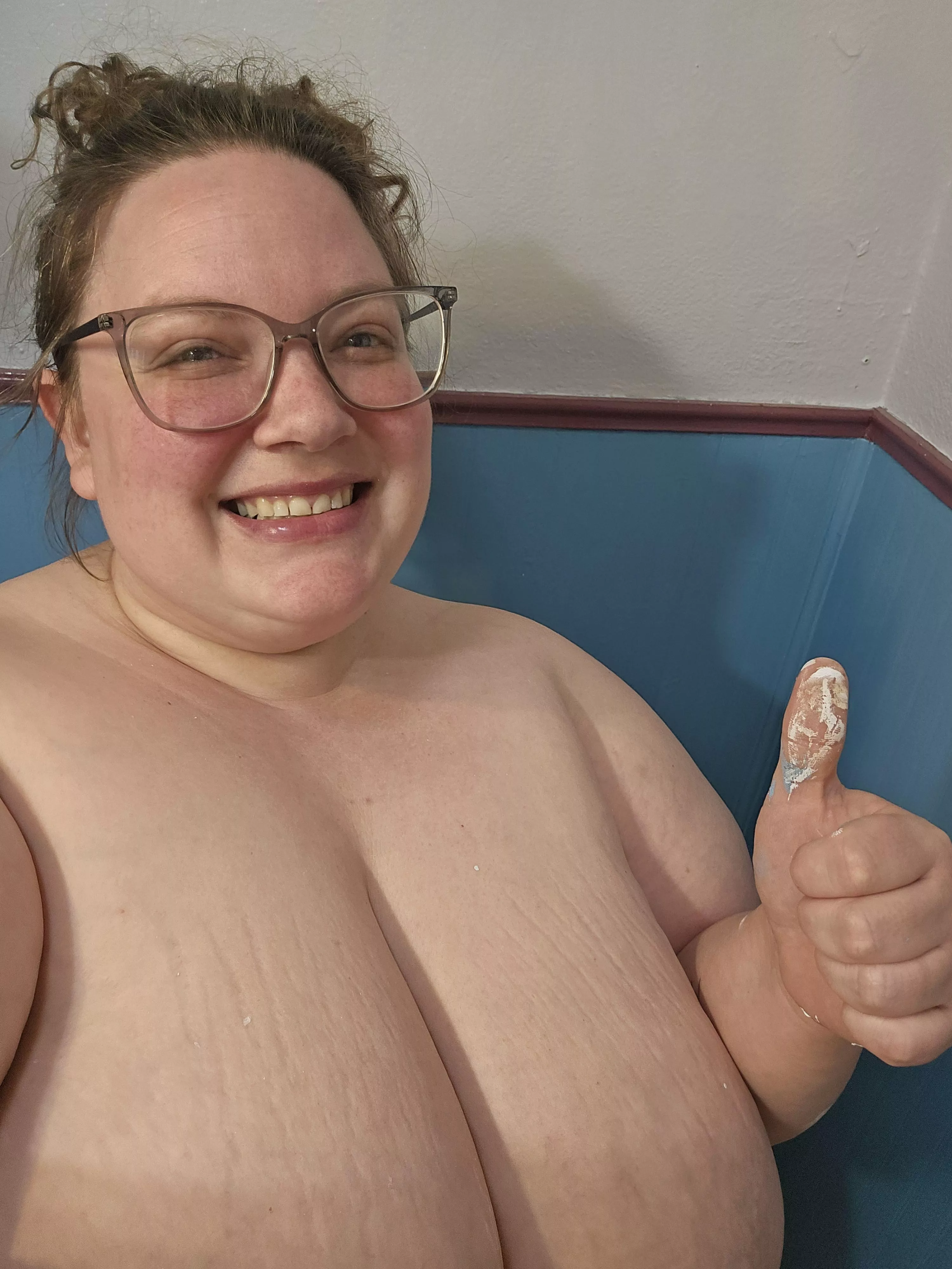 Doing a little painting 