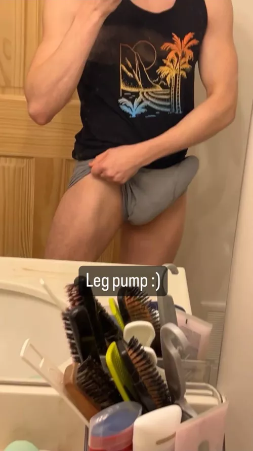 Finished a workout can’t send leg pics anywhere else
