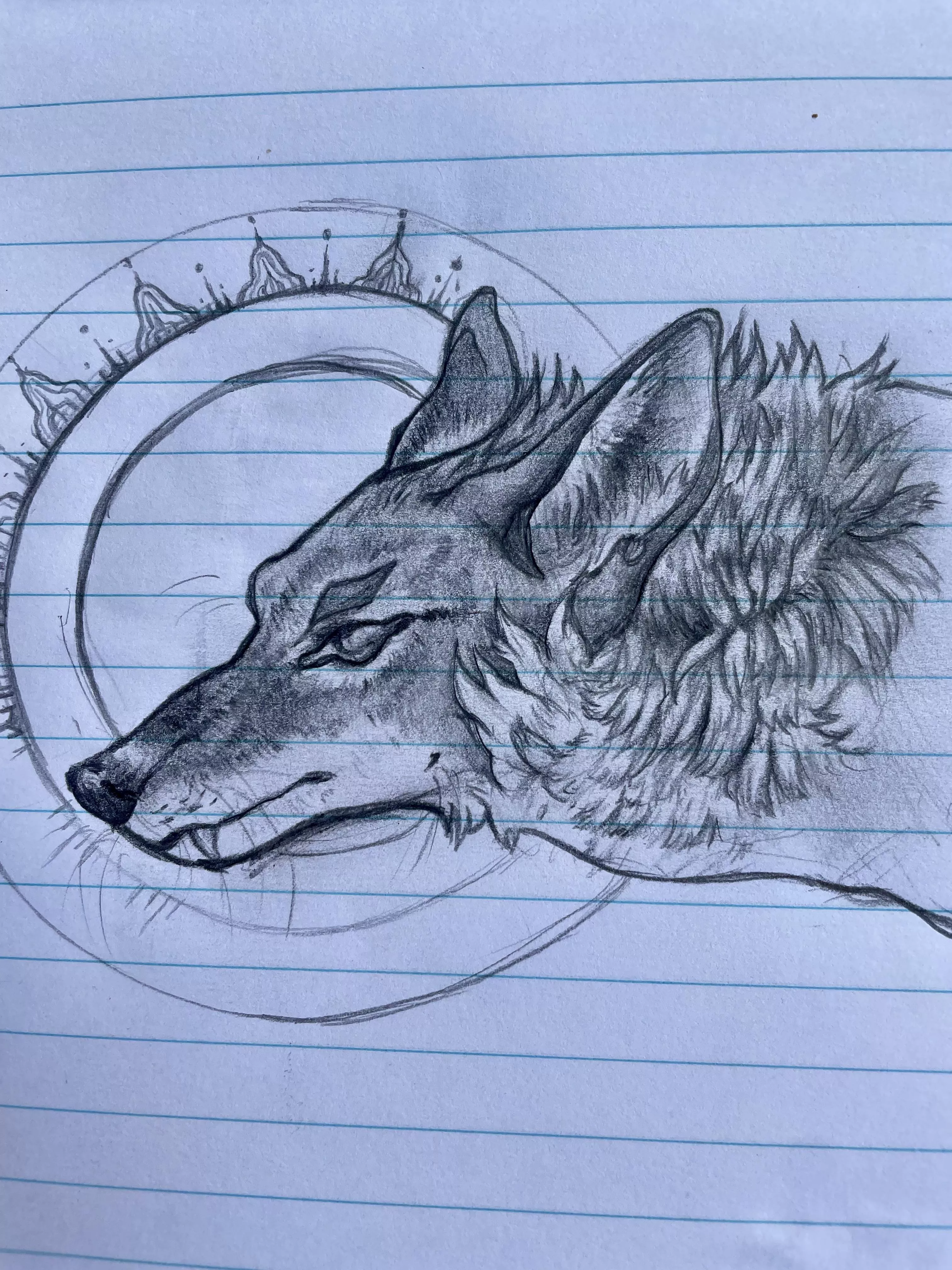 haven’t drawn in a while, got back to my roots with a coyote while on lunch break
